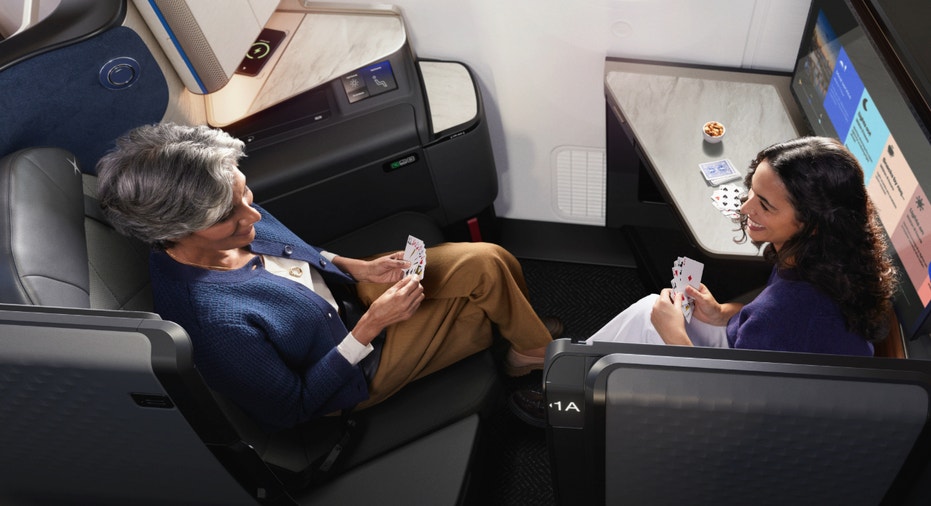 United unveiled its new Polaris business class studio suites.