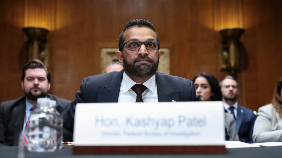 FBI Director Kash Patel testifies before the Senate Appropriations Committee hearing on President Trump's proposed budget request for the Federal Bureau of Investigation, on Capitol Hill in Washington, D.C., on May 8, 2025.