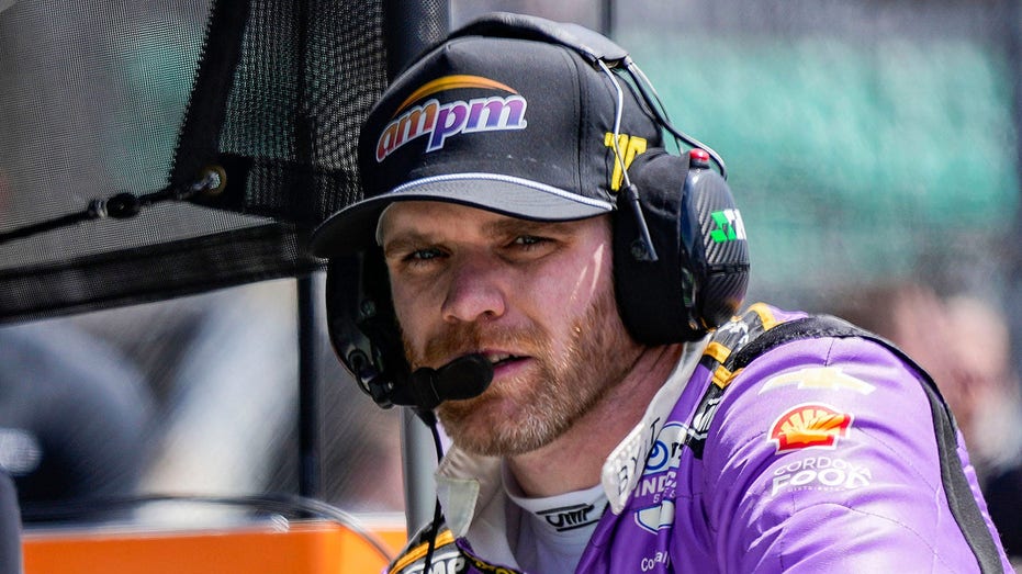 Conor Daly in the pits