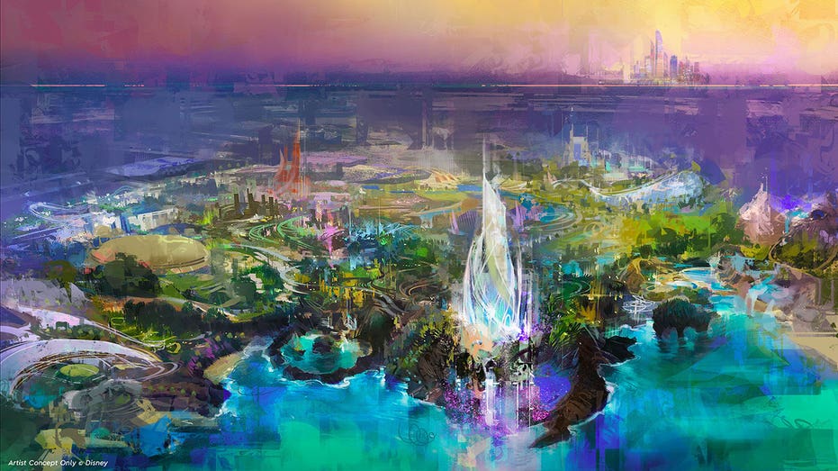 Graphic of Disney's new theme park