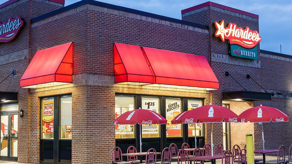Gastonia, North Carolina, , Hardee's, fast food hamburger restaurant with help wanted sign and outdoor dining area. (Photo by: Jeffrey Greenberg/Universal Images Group via Getty Images)