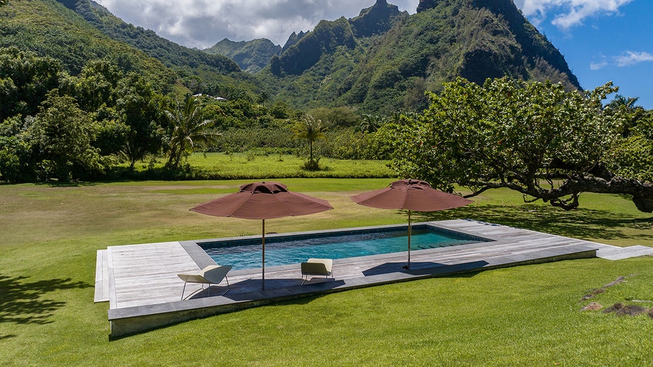 The property also includes an infinity pool.