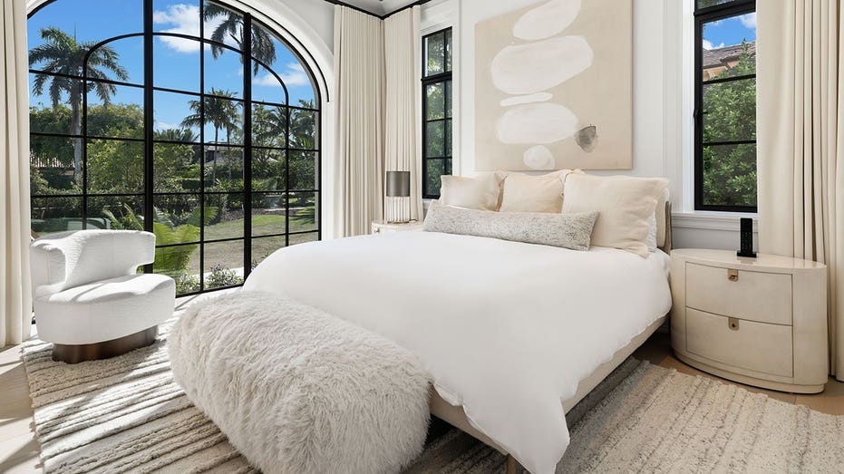 A bedroom in the $85 million home