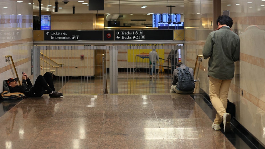 People inside NJ terminal