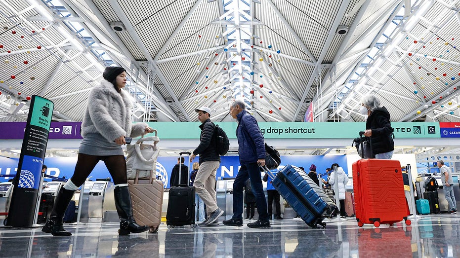 Travelers at airport