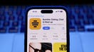A laptop keyboard and Bumble on App Store displayed on a phone screen are seen in this illustration photo taken in Krakow, Poland on March 17, 2025. (Photo by Jakub Porzycki/NurPhoto via Getty Images)  - Fox Business News