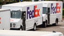 FILE - FedEx trucks are parked at a distribution center on May 3, 2025 in San Diego, California.  - Fox Business News