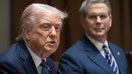 US President Donald Trump, alongside Treasury Secretary Scott Bessent (R), speaks during a bilateral meeting with Prime Minister of Norway Jonas Gahr Store in the Cabinet Room of the White House in Washington, DC, on April 24, 2025. (Photo by SAUL LOEB / AFP) (Photo by ) - Fox Business News