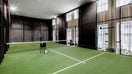 The private padel court at 111 West 57th Street in Manhattan.  - Fox Business News