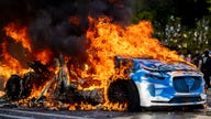 Rioters set Waymo self-driving cars on fire, company suspends downtown LA service