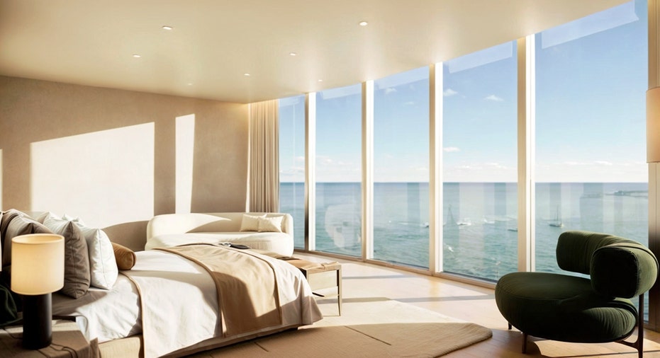 Rivage penthouse ocean bedroom view