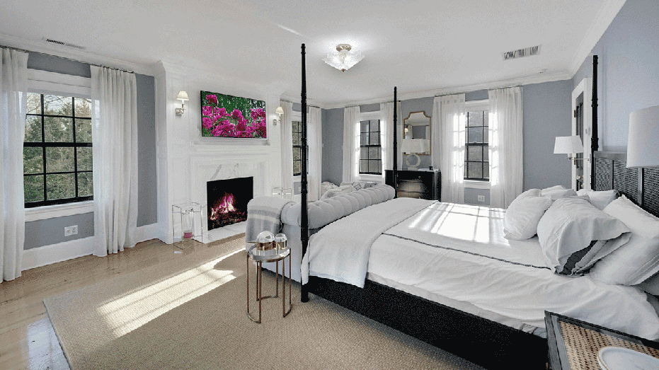 There are five bedrooms in the main house on the multi-million-dollar property