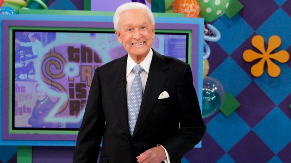 Bob Barker on set of the Price Is Right