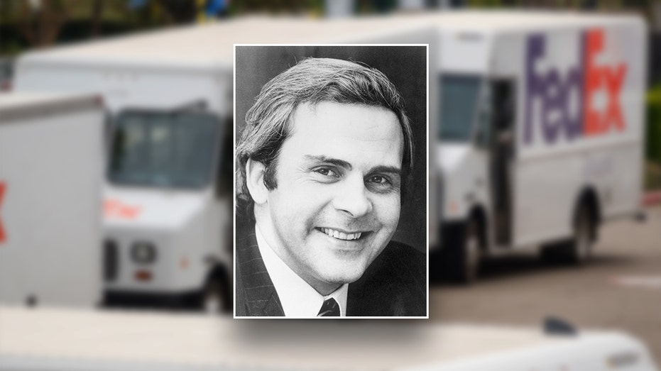 Farid Smith 1980 image at the head of Fedex trucks