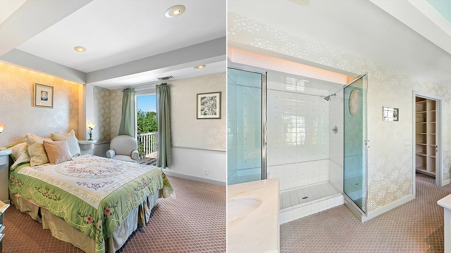 The guest suite also has access to an outdoor terrace as well as an ensuite bathroom.
