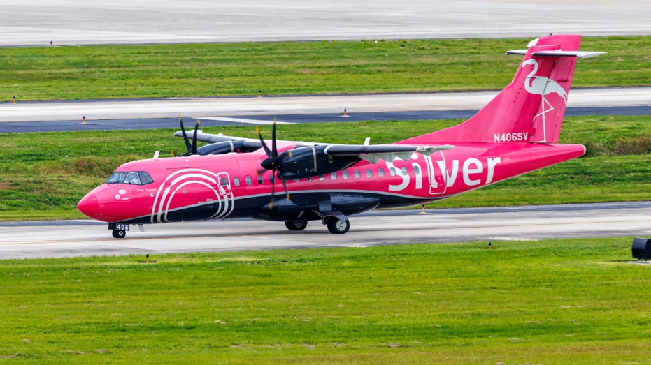 Silver Airlines ATR 42-600 at Tampa Airport in Tampa, Florida, on October 16, 2024.