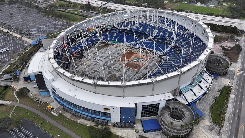 Tropicana Field damaged