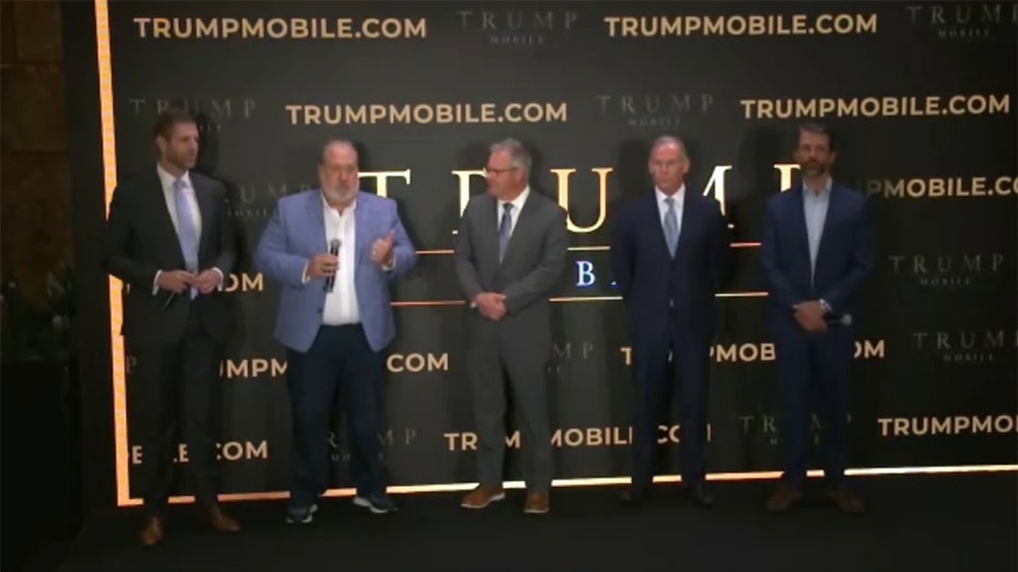 Trump Mobile announcement stage