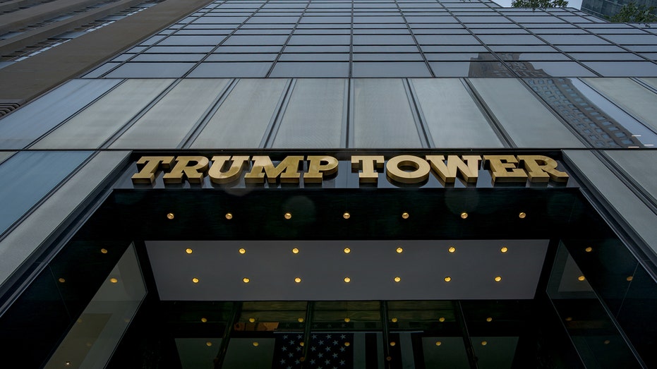 Trump Tower exterior sign