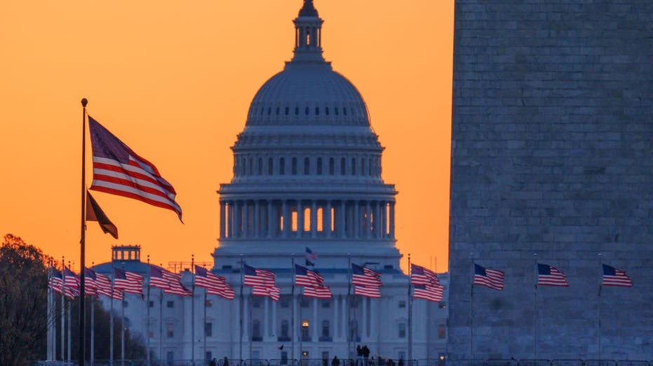 US Capitol at sunrise