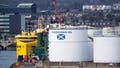 Supply vessels used in the oil, gas and renewable energy industry are docked by the Caledonian Oil's tank, at the Aberdeen Harbour, in the North East of Scotland, on April 29, 2022. - Fox News