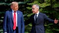 Canadian Prime Minister Mark Carney greets U.S. President Donald Trump at the official welcome ceremony during the G7 Leaders' Summit on June 16, 2025 in Kananaskis, Alberta. - Fox News