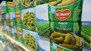 SAN DIEGO, CALIFORNIA - APRIL 4: Packages of Del Monte canned green beans are stacked at a Costco Wholesale store on April 4, 2025 in San Diego, California. (Photo by Kevin Carter/Getty Images) - Fox Business News