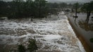 A photo shows flooding caused by a flash flood at the Guadalupe River in Kerrville, Texas, on July 5, 2025. Rescuers were desperately searching for at least 20 girls missing from a riverside summer camp, officials said on July 5, after torrential rains caused a "catastrophic" flash flood that killed at least 24 people as it swept through south-central Texas. (Photo by RONALDO SCHEMIDT / AFP) (Photo by RONALDO SCHEMIDT/AFP via Getty Images) - Fox Business News