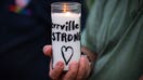 A person holds a candle reading "Kerrville strong" during a vigil for the victims of the floods over Fourth of July weekend, at Travis Park, in San Antonio, Texas, on July 7, 2025. The death toll from catastrophic flooding in Texas rose to more than 100 on July 7, as rescuers continued their grim search for people swept away by torrents of water. Among the dead were at least 27 girls and counselors who were staying at a youth summer camp on a river when disaster struck over the Fourth of July holiday weekend. (Photo by RONALDO SCHEMIDT / AFP) (Photo by RONALDO SCHEMIDT/AFP via Getty Images)
 - Fox Business News
