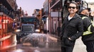 Sidney Torres, right, and one of his IV Waste trucks, left, in the French Quarter. The business owner is at odds with New Orleans Mayor LaToya Cantrell over a no-bid sanitation contract. - Fox Business News