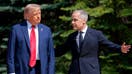 Canadian Prime Minister Mark Carney greets U.S. President Donald Trump at the official welcome ceremony during the G7 Leaders' Summit on June 16, 2025 in Kananaskis, Alberta.  - Fox Business News
