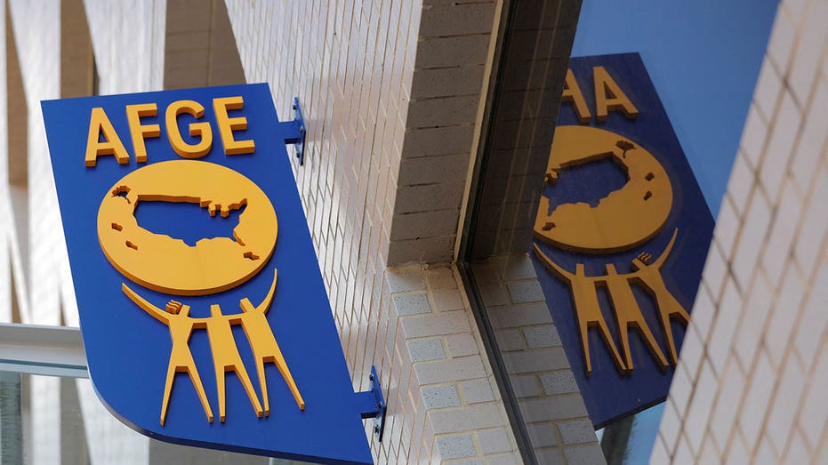 American Federation of Government Employees logo outside a building