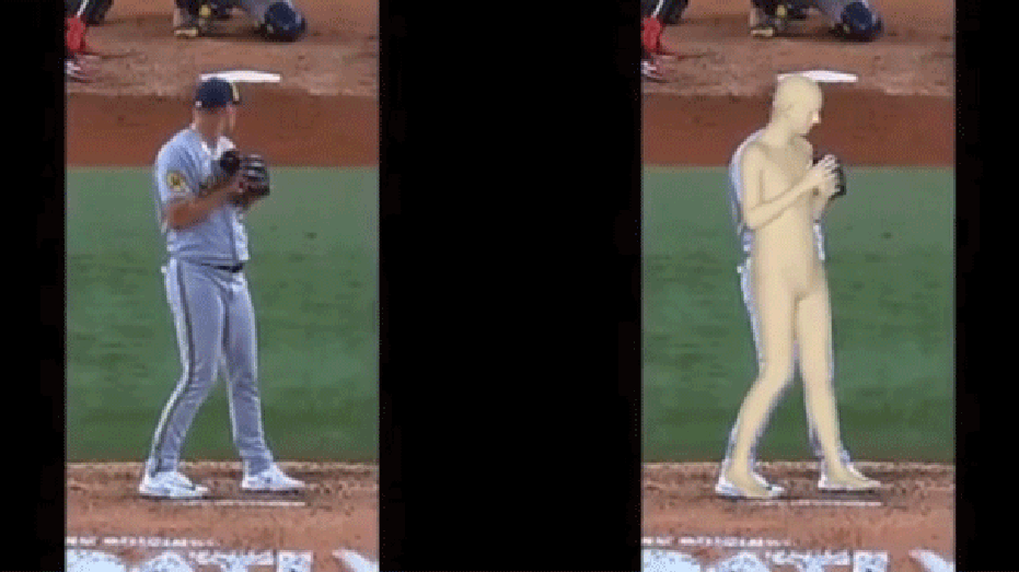 gif of AI rendering of pitching throwing a ball