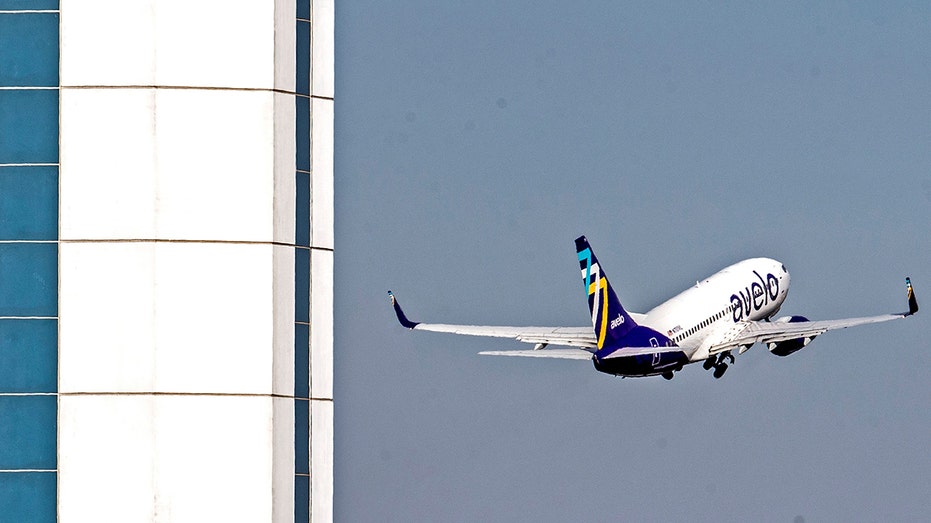 Avelo Airline's Boeing 737-700 takes off