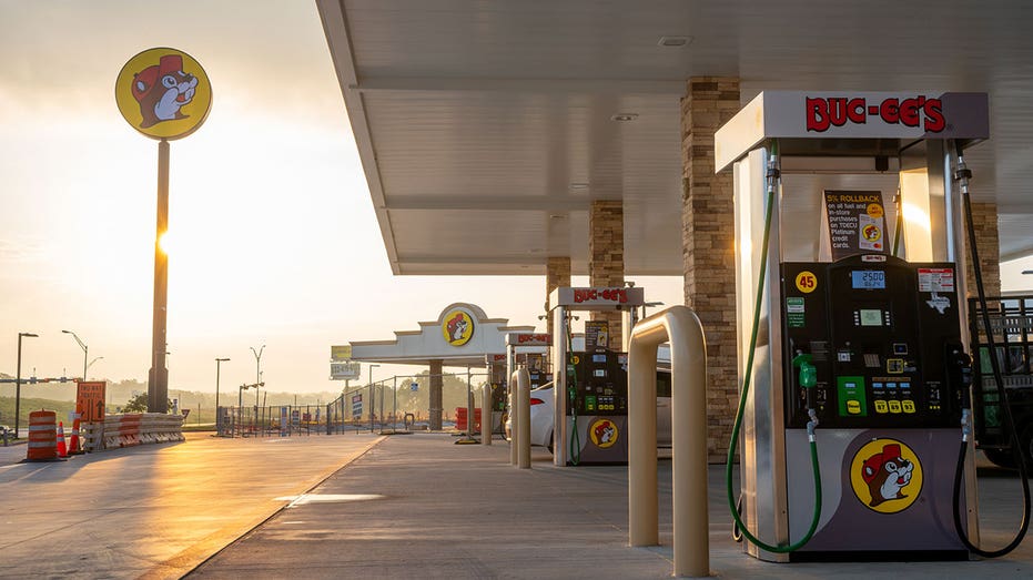 LULING, TEXAS - JUNE 12: Gas pump stations at the Buc-ee's convenience on June 12, 2024 in Luling, Texas. The Texas-based convenience store and gas stop, Buc-ee's has become the world's largest convenience store with over 100 gas pumps and a 75,000 square feet store. The newly opened location in Luling is nearly 30 times larger than average convenience stores, and hosts thousands of food and beverage options. (Photo by Brandon Bell/Getty Images)