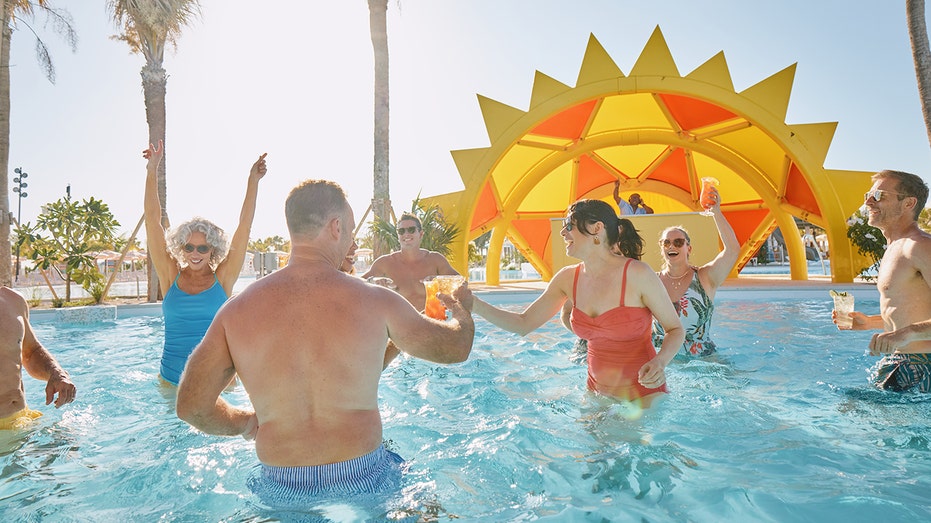 Guests at Carnival Cruise Line's Calypso Lagoon