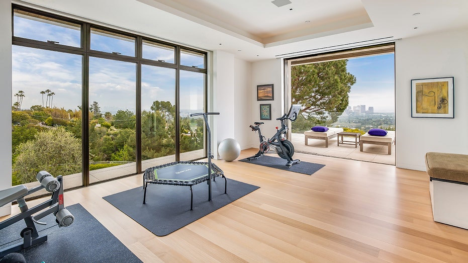 The home also features a state-of-the-art gym.