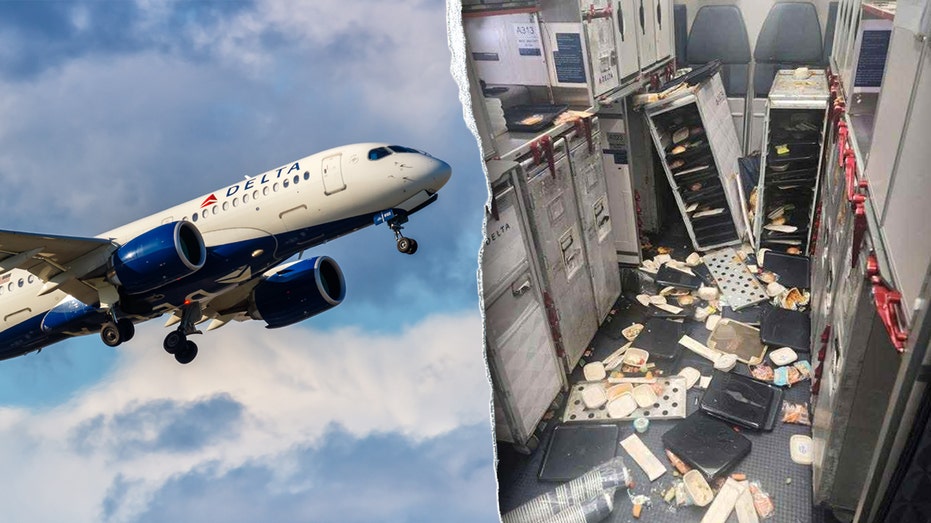 Delta plane and interior debris from turbulence