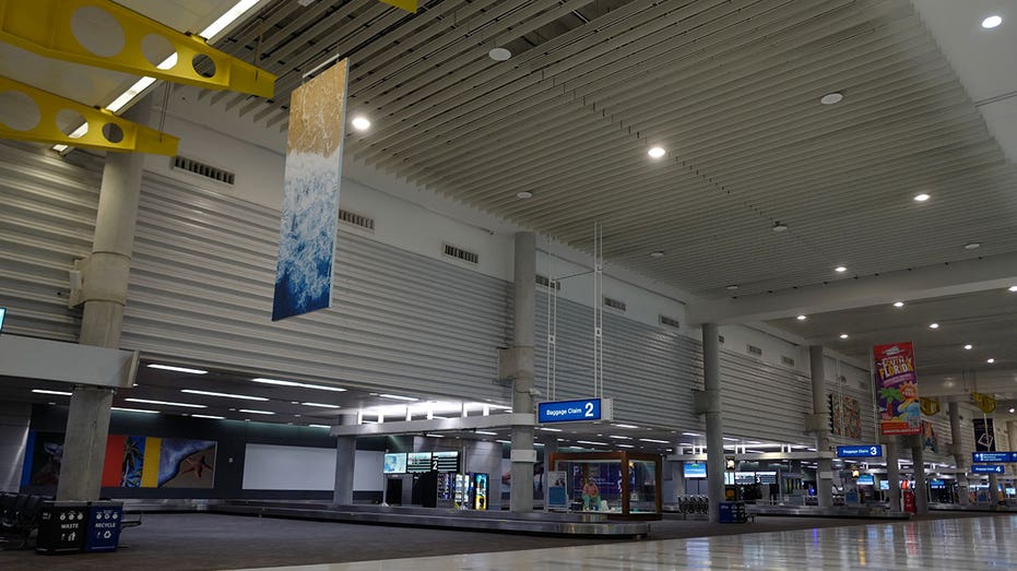 FORT LAUDERDALE, FLORIDA - OCTOBER 09: Terminals sit empty at Fort Lauderdale-Hollywood International Airport ahead of Hurricane Milton on October 09, 2024 in Fort Lauderdale, Florida. (Photo by James D. Morgan/Getty Images)
