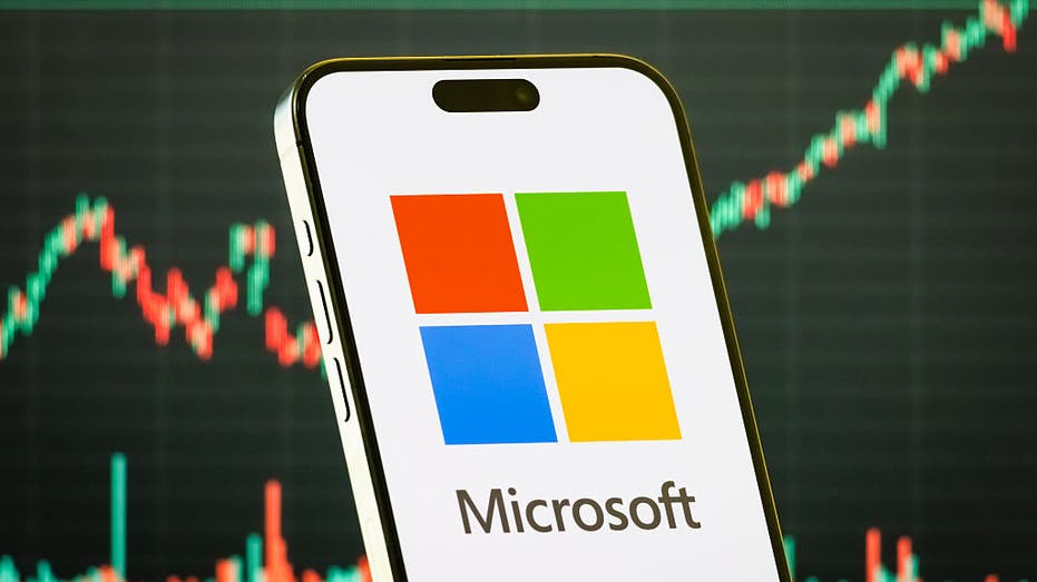 Microsoft app with market backdrop