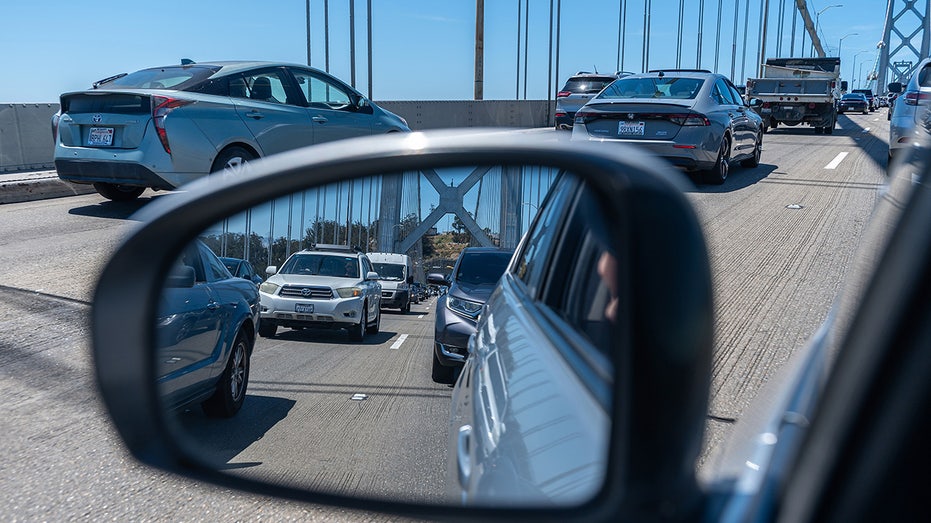 Westbound traffic on interstate 80