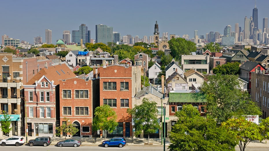 Aerial shot of Chicago, Illinois