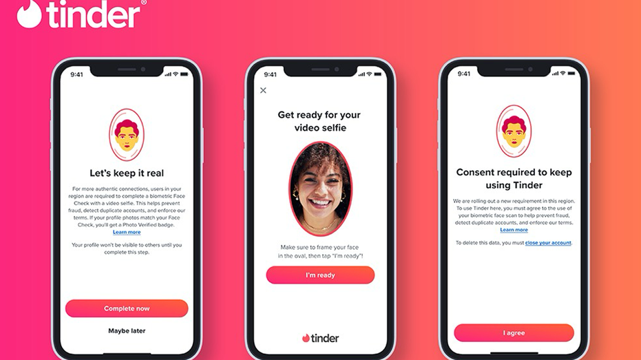 Instructions for Tinder's face check