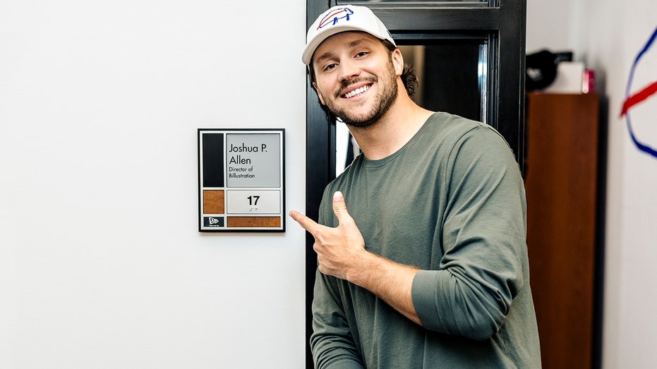 Josh Allen smiles