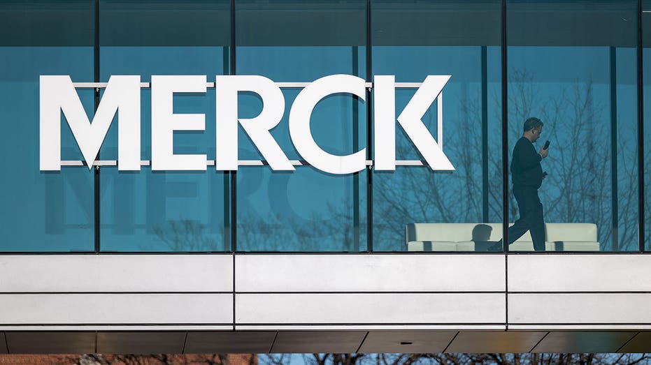 RAHWAY, NEW JERSEY - FEBRUARY 05: Exterior view of the entrance to Merck headquarters on February 05, 2024 in Rahway, New Jersey. The company announced on Monday that it would buy the aqua business of Elanco Animal Health Incorporated for $1.3 billion in cash. (Photo by Spencer Platt/Getty Images)