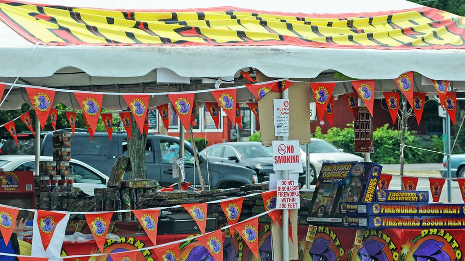 Phantom Fireworks Sales Stent (Michael P. Farrell/Albany Times Union) in the parking lot of the Colony Center held on Friday, July 1, 2016 in Colony, New York.