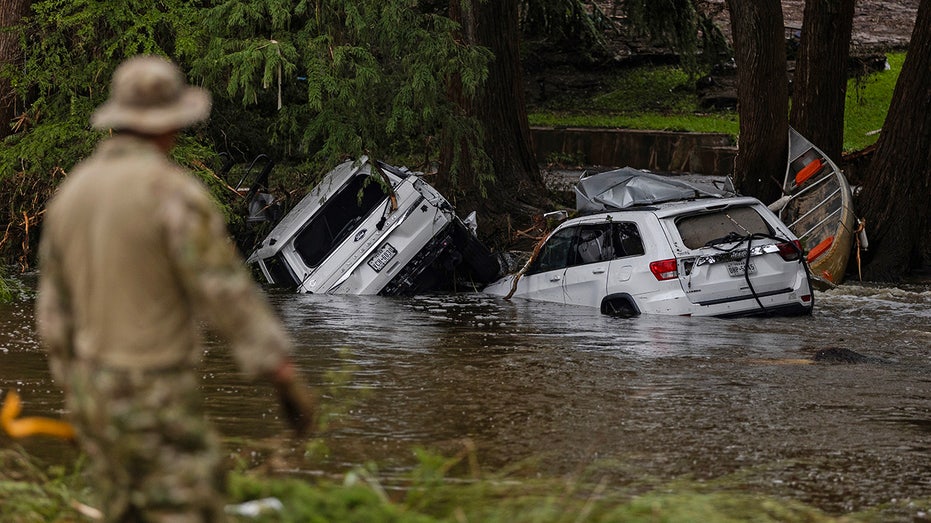 Vehicles in Hunt, Texas.