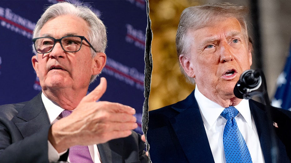 Donald Trump and Jerome Powell