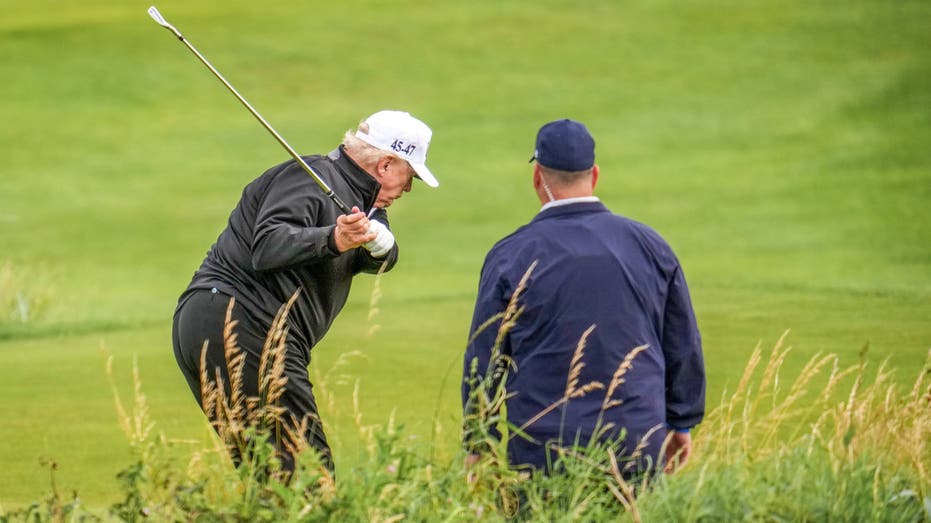 President Donald Trump Vis Scotland