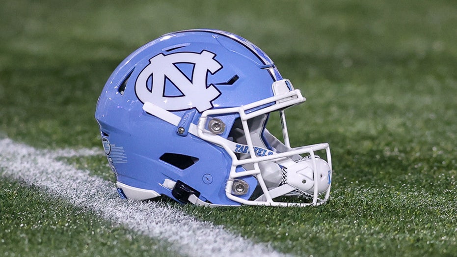 Landscape of North Carolina Tar Heels Helmet